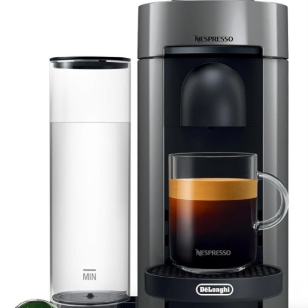 Nespresso Vertuo Plus Machine in Sleek Gray W/ Pods